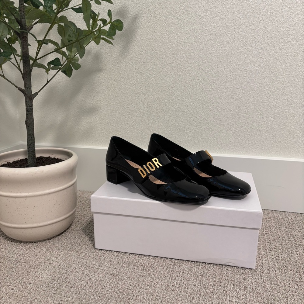 Dior Women's Black Mary Jane Flats